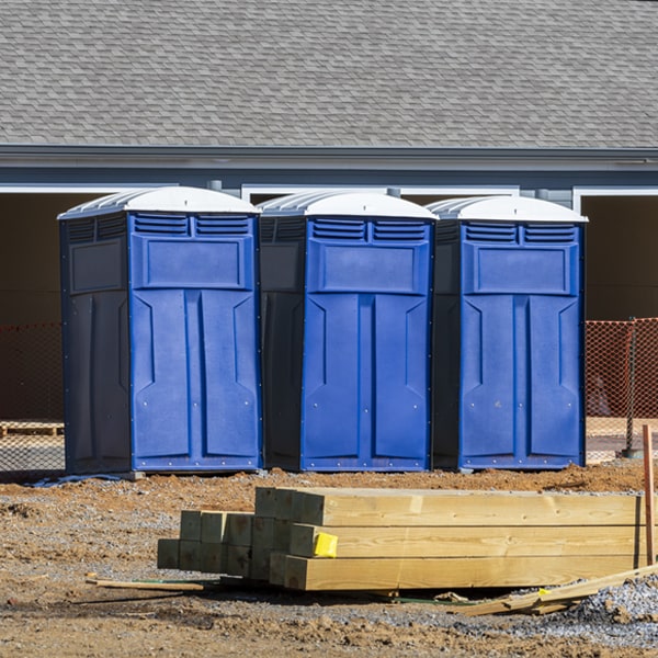 what is the cost difference between standard and deluxe porta potty rentals in Glenfield